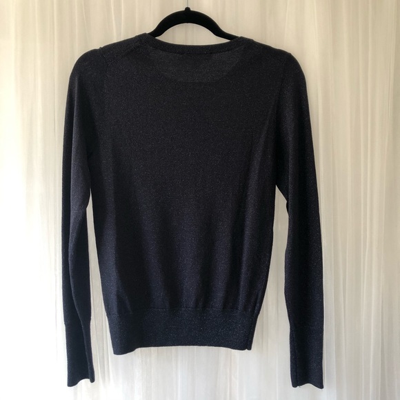 Ann Taylor navy sweater with sparkles NWT - Picture 2 of 5